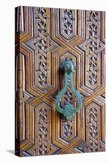 Detail of a Wooden Door and Bronze Knocker-Guy Thouvenin-Premier Image Canvas