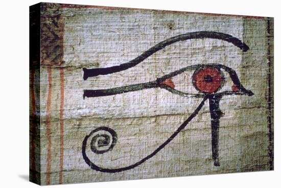 Detail of an Egyptian papyrus showing the eye of Horus. Artist: Unknown-Unknown-Premier Image Canvas