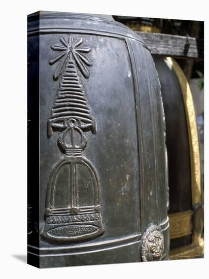 Detail of Bell at Buddhist Temple, Wat Chana Songkhram, Bangkok, Thailand, Southeast Asia-Richard Nebesky-Premier Image Canvas