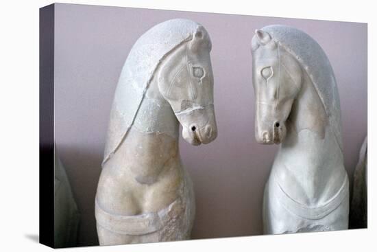 Detail of Classical Greek Marble Horses-Chris Hellier-Premier Image Canvas