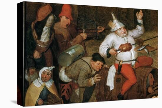 Detail of Combat Between Carnival and Lent-Pieter Bruegel the Elder-Premier Image Canvas