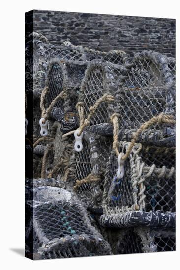 Detail of Crab Pots, Port Isaac, Cornwall, UK-Natalie Tepper-Stretched Canvas