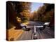Detail of Cyclist View while Riding on the Roads-null-Premier Image Canvas