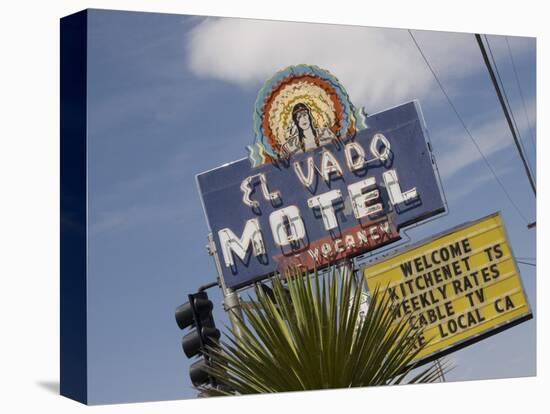 Detail of El Vado Motel Sign, Albuquerque, New Mexico, USA-Nancy & Steve Ross-Premier Image Canvas