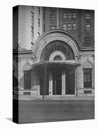 Detail of entrance, Hotel Hamilton, Washington DC, 1923-null-Premier Image Canvas