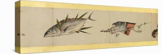 Detail of Handscroll with Miscellaneous Images, Edo Period, 1839-Katsushika Hokusai-Premier Image Canvas