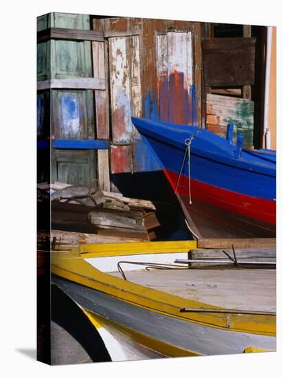 Detail of Hulls of Rinella Fishing Boats, Rinella, Sicily, Italy-Dallas Stribley-Premier Image Canvas