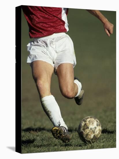 Detail of Male Soccer Player with the Ball-null-Premier Image Canvas