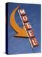 Detail of Plain Motel Sign, Cle Elum, Washington, USA-Nancy & Steve Ross-Premier Image Canvas