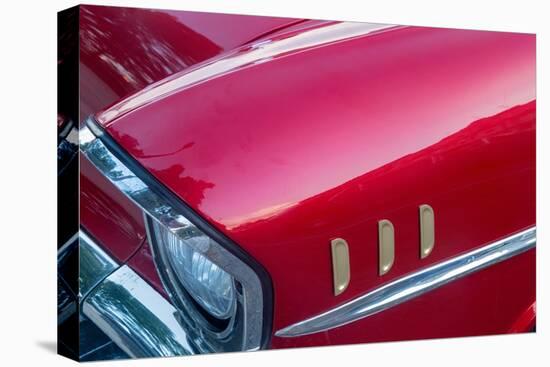 Detail of red 57 Chevrolet Bel Air in Habana, Havana, Cuba-Janis Miglavs-Premier Image Canvas