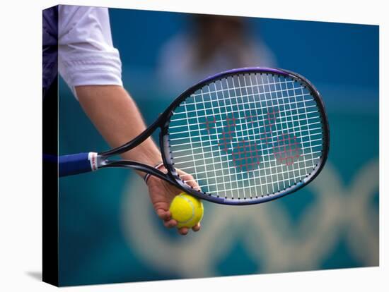 Detail of Tennis Racquet and Ball-null-Premier Image Canvas