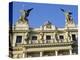 Detail of the Facade of Vinohrady Theatre, Built in 1909, on Namesti Miru (Square), Prague-Richard Nebesky-Premier Image Canvas