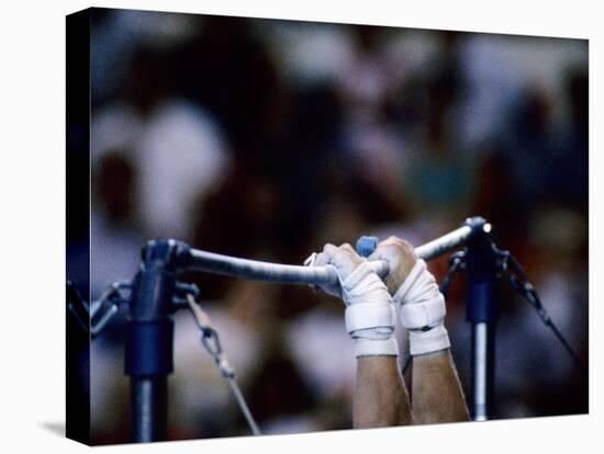 Detail of the Hands of Male Gymnast Grabing the High Bar-Paul Sutton-Premier Image Canvas