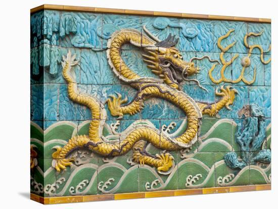Detail of the Nine Dragons Screen, Palace of Tranquility and Longevity, Forbidden City, Beijing, Ch-Neale Clark-Premier Image Canvas