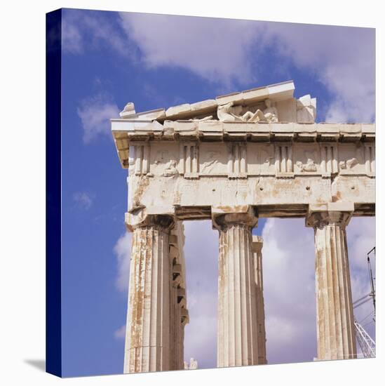 Detail of the Parthenon, Acropolis, Unesco World Heritage Site, Athens, Greece, Europe-Roy Rainford-Premier Image Canvas