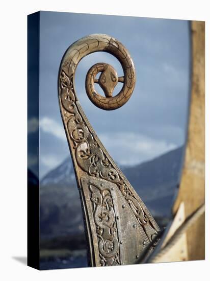 Detail of the Replica of a 9th Century Ad Viking Ship, Oseberg, Norway, Scandinavia, Europe-David Lomax-Premier Image Canvas