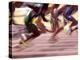 Detail of the Start of a Men's 100 Meter Sprint Race-null-Premier Image Canvas