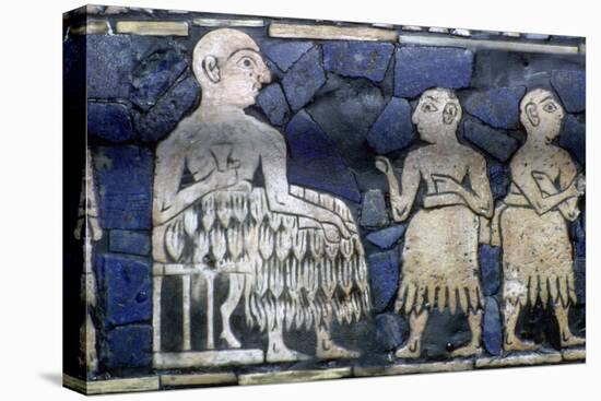 Detail of the Sumerian ruler from the Standard of Ur, about 2600-2400 BC.. Artist: Unknown-Unknown-Premier Image Canvas
