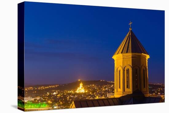 Detail of tower of Saint Nicholas's Orthodox Church at Narikala Fortress, Tbilisi-Jan Miracky-Premier Image Canvas