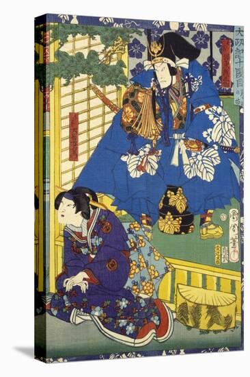 Detail of Ukiyo-E Depicting Kabuki Theatre-null-Premier Image Canvas