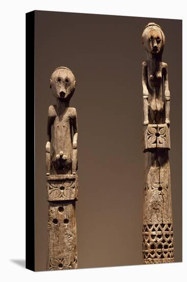 Detail of Upper Section of Wooden Pole Sculptures from Island of Flores-null-Premier Image Canvas