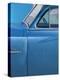 Detail of Vintage Blue American Car Against Painted Blue Wall-Lee Frost-Premier Image Canvas