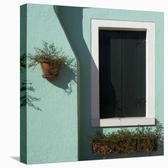 Detail: Window in Turquoise Wall-Mike Burton-Premier Image Canvas