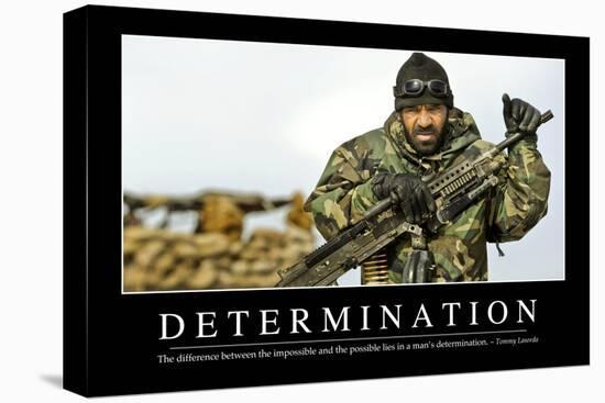 Determination: Inspirational Quote and Motivational Poster-null-Premier Image Canvas