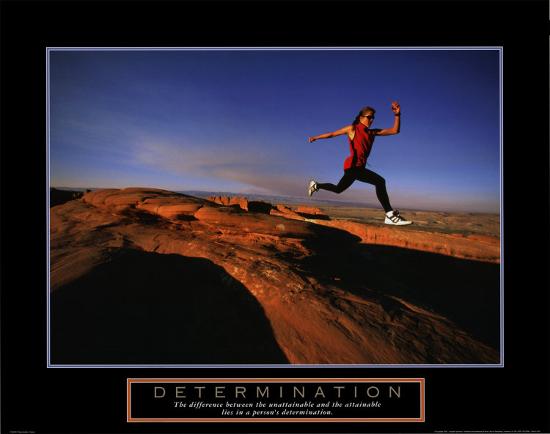 Determination: Runner-null-Stretched Canvas