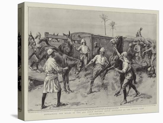 Detraining the Mules of the 32nd Field Battery Royal Artillery at the Atbara Camp-Frank Dadd-Premier Image Canvas