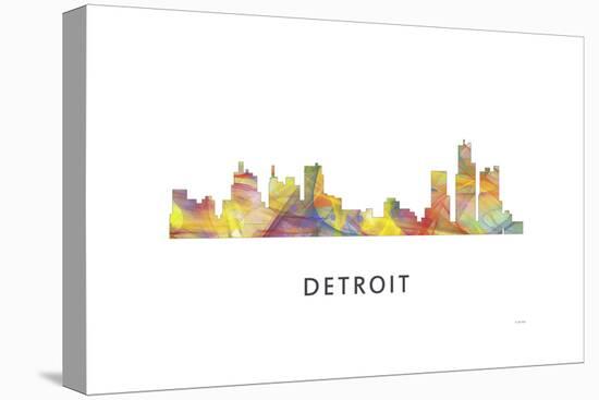 Detroit Michigan Skyline-Marlene Watson-Premier Image Canvas