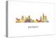 Detroit Michigan Skyline-Marlene Watson-Premier Image Canvas