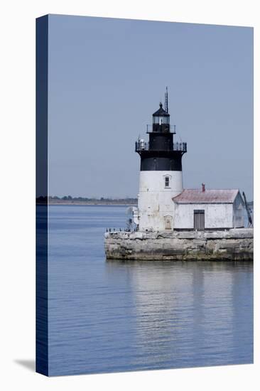 Detroit River Lighthouse, Wyandotte, Detroit River, Lake Erie, Michigan, USA-Cindy Miller Hopkins-Premier Image Canvas