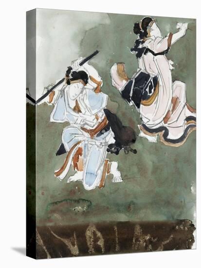 Deux acteurs de kabuki, d'après une estampe japonaise-Gustave Moreau-Premier Image Canvas