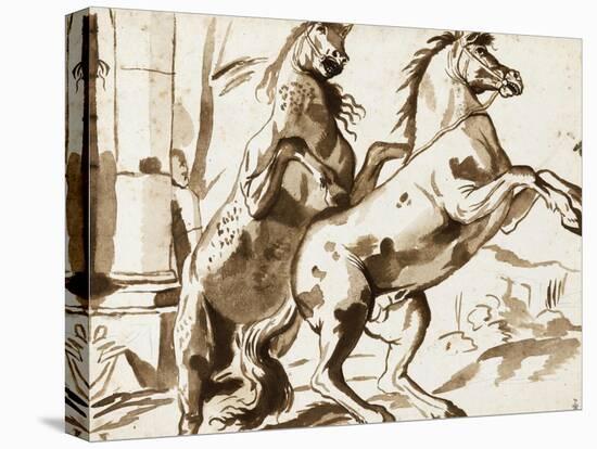 Deux chevaux cabrés-Nicolas Poussin-Premier Image Canvas