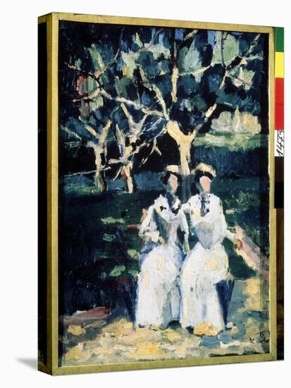 Deux Femmes Au Jardin (Two Women in the Garden). Peinture De Kasimir Severinovich Malevitch (Malevi-Kazimir Severinovich Malevich-Premier Image Canvas