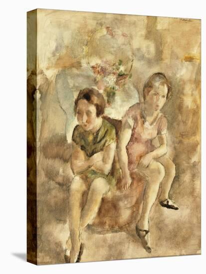 Deux fillettes assises-Jules Pascin-Premier Image Canvas