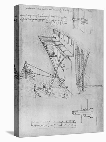 'Device for Repelling Scaling Ladders', c1480 (1945)-Leonardo Da Vinci-Premier Image Canvas