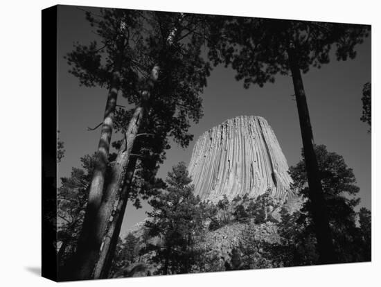 Devil's Tower National Monument at Dusk, Hulett, Wyoming, USA-Walter Bibikow-Premier Image Canvas