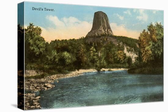 Devil's Tower, Wyoming-null-Stretched Canvas