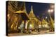 Devotees come to pray at Shwedagon Pagoda, Yangon (Rangoon), Myanmar (Burma), Asia-Alex Treadway-Premier Image Canvas