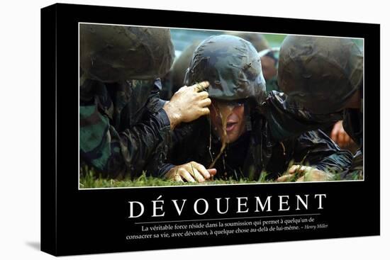 Dévouement: Citation Et Affiche D'Inspiration Et Motivation-null-Premier Image Canvas