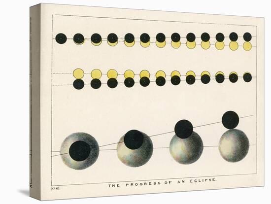 Diagram Showing the Progress of an Eclipse-Charles F. Bunt-Stretched Canvas