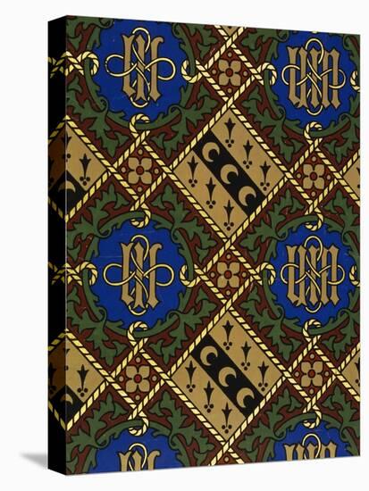 Diamond Print Ecclesiastical Wallpaper Design by Augustus Welby Pugin-Stapleton Collection-Premier Image Canvas