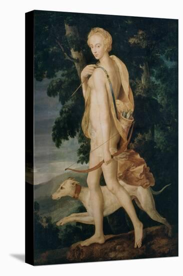 Diana the huntress, 16th century French-Fontainebleau School-Premier Image Canvas