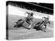 Dick Bradley (On the Lef) and Alby Golden at a Speedway Track, Exeter, C1952-C1953-null-Premier Image Canvas