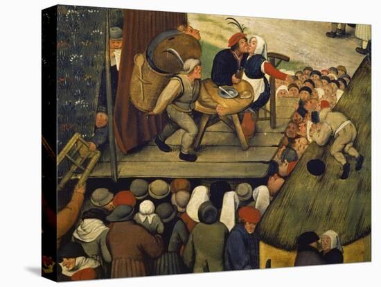 Die Ehebrecher, Ausschnitt Aus Einem Gemaelde 'Doerfliches Fest'-Pieter Brueghel the Younger-Premier Image Canvas