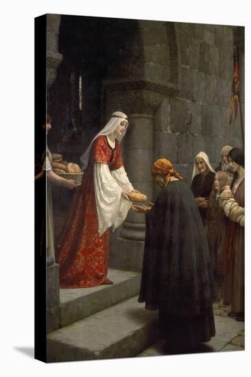 Die Hl.Elisabeth Von Ungarn Speist die Armen, 1895-Edmund Blair Leighton-Premier Image Canvas