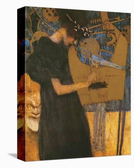 Die Musik-Gustav Klimt-Stretched Canvas