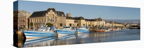 Dieppe harbour waterfront fishing port, Dieppe, Seine-Maritime, Normandy, France-Charles Bowman-Premier Image Canvas